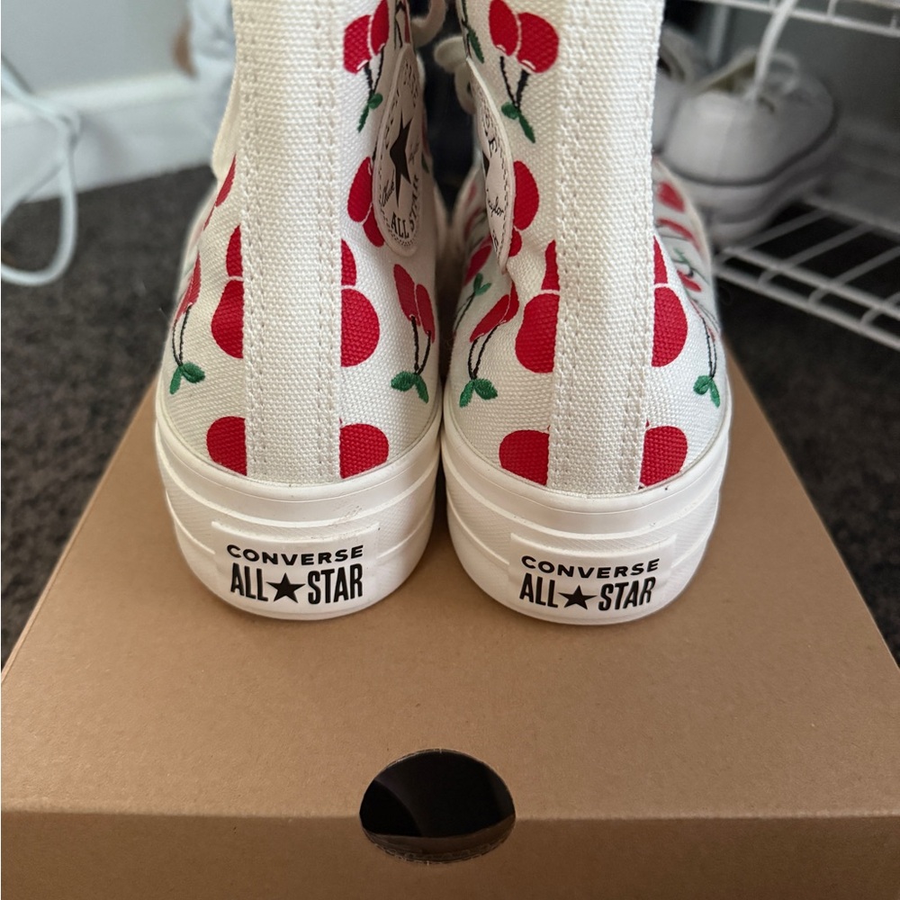 Converse Cherry Pattern High-Tops - Picture 3 of 4